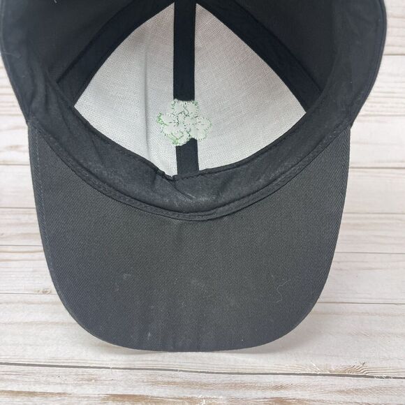 Hallmark Luck O The Irish Hat Adult One Size Adjustable Black Green Embroidered - Picture 9 of 11